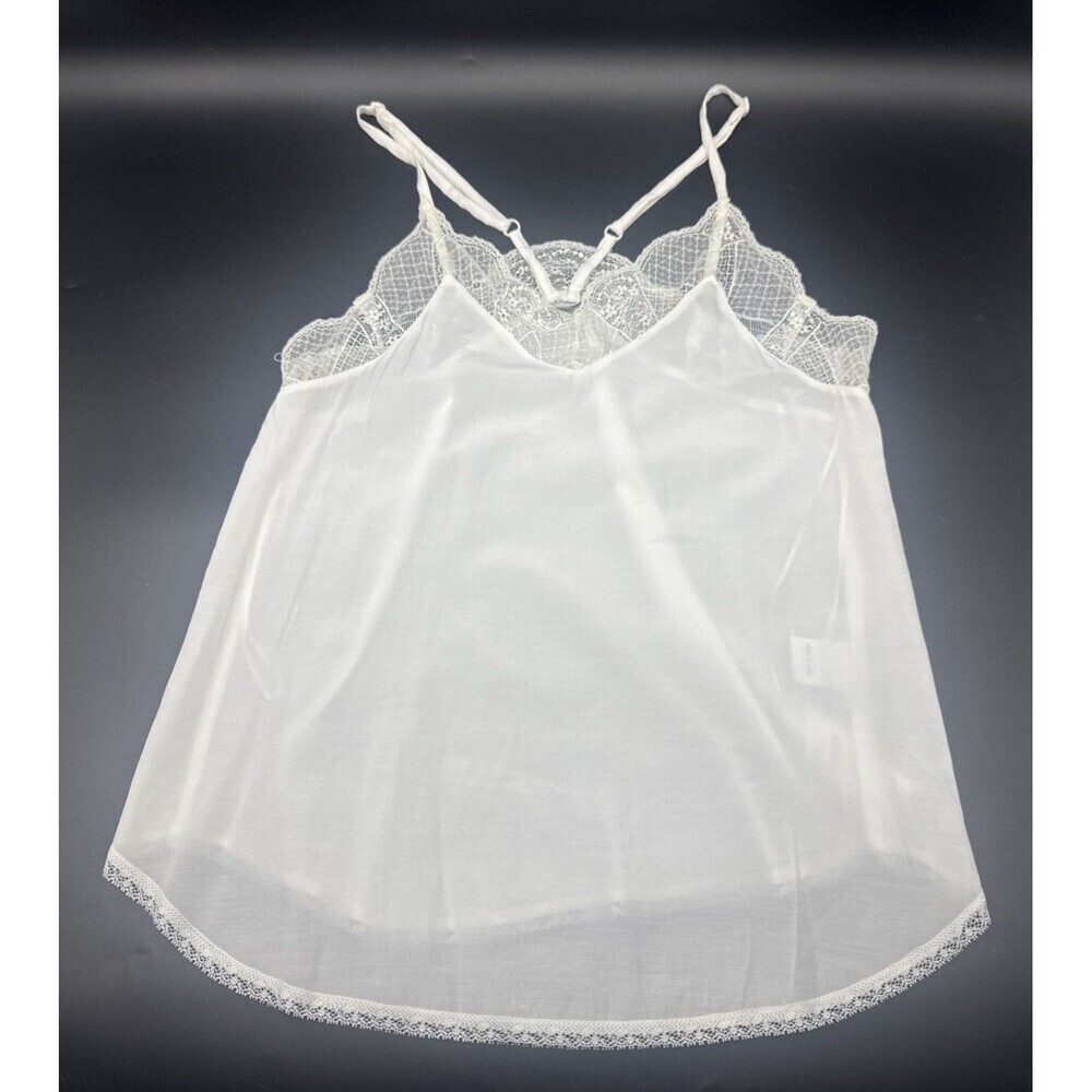 JODIFL Cream Lace Trim Layering Adjustable Straps Cami Tank‎ Top Sz Small NEW